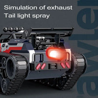 HKM-271571 Alloy Crawler Spray Remote Control Tank Car, 1:12 Scale, High-Speed, Indoor/Outdoor Use, 6 Channels, Ready-to-Go