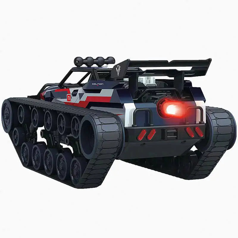 HKM-271571 Alloy Crawler Spray Remote Control Tank Car, 1:12 Scale, High-Speed, Indoor/Outdoor Use, 6 Channels, Ready-to-Go