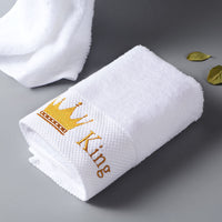 HKM-271571 Thick Cotton Bath Towel Set for Men and Women - Multiple Sizes Available
