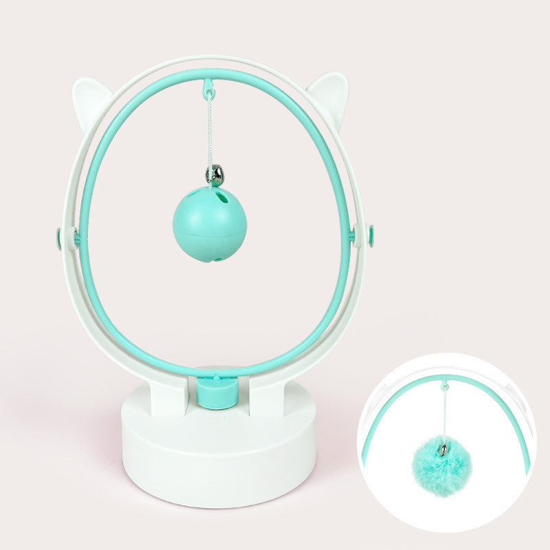 HKM-271763 Perpetual Rocking Funny Cat Toy Hair Ball Leaking Cat Toy Electric Magnetic Pet Supplies