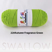 HKM-271827 5-Strand Milk Cotton Yarn for Crochet Projects - 200g Ball