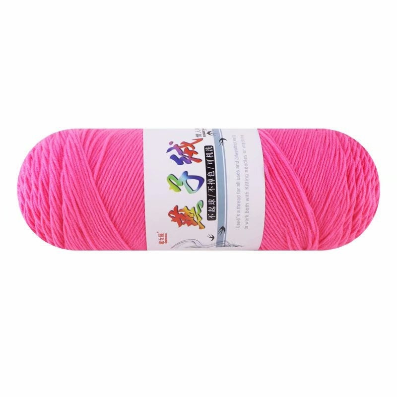 HKM-271827 5-Strand Milk Cotton Yarn for Crochet Projects - 200g Ball