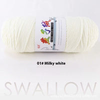 HKM-271827 5-Strand Milk Cotton Yarn for Crochet Projects - 200g Ball