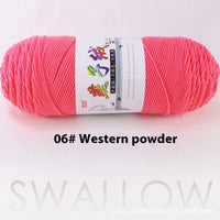 HKM-271827 5-Strand Milk Cotton Yarn for Crochet Projects - 200g Ball