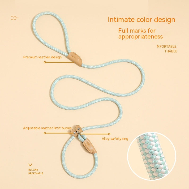 HKM-271955 Durable Nylon Pet Hand Holding Rope in Various Colors