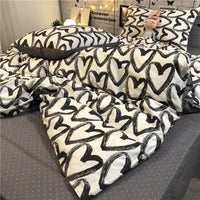 HKM-272147 Three-Piece Floral and Bird Pattern Single Bed Sheet Set for Students in Polyester Fiber
