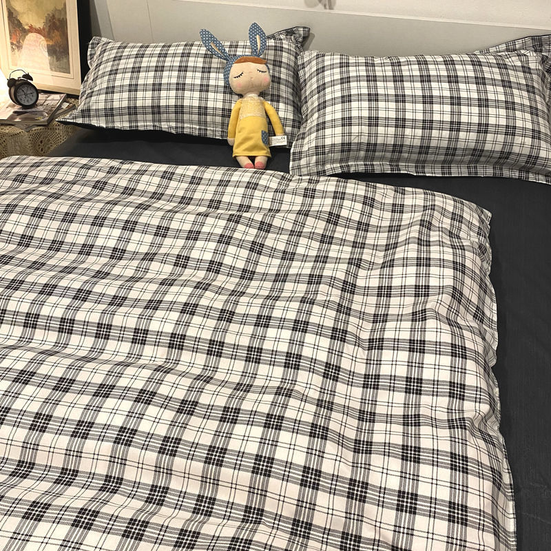 HKM-272147 Three-Piece Floral and Bird Pattern Single Bed Sheet Set for Students in Polyester Fiber