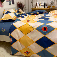 HKM-272147 Three-Piece Floral and Bird Pattern Single Bed Sheet Set for Students in Polyester Fiber
