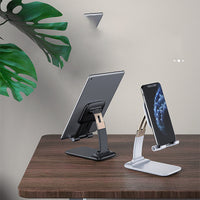 HKM-272211 Adjustable Folding Telescopic Phone Holder for Desktops - Black & White Versions