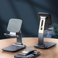 HKM-272211 Adjustable Folding Telescopic Phone Holder for Desktops - Black & White Versions