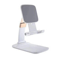 HKM-272211 Adjustable Folding Telescopic Phone Holder for Desktops - Black & White Versions
