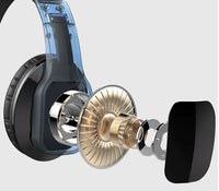 HKM-272211 Folding Bluetooth Headset with Call Function and Battery Display, Stereo Sound for Mobile Phones