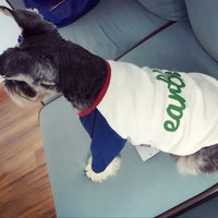 HKM-272403 Fashionable Dog Sweatshirt with Embroidered Letter Design - Available in Multiple Sizes