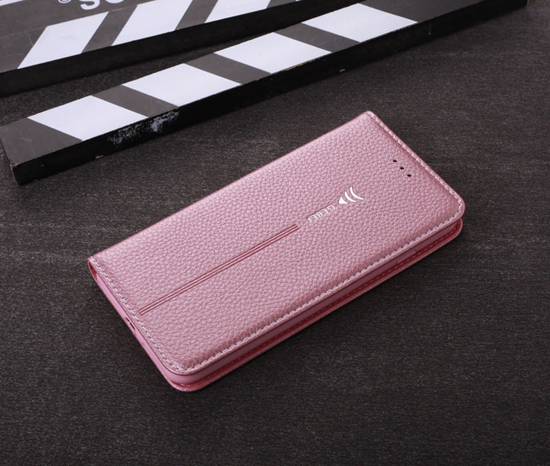 HKM-272403 Professional Business Wallet Phone Case – Durable PU Leather Design