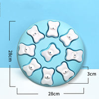 HKM-272595 Interactive Dog Puzzle Toy for Puppies - Snack Dispenser with 9 Compartments, Durable Plastic Dog Feeder
