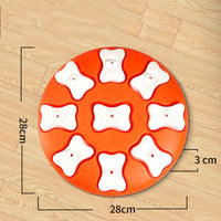 HKM-272595 Interactive Dog Puzzle Toy for Puppies - Snack Dispenser with 9 Compartments, Durable Plastic Dog Feeder