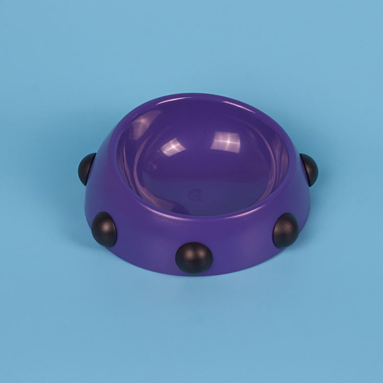 HKM-272659 Durable Anti-Slip Pet Food Bowl in Black and Rose Red - Small and Large Sizes Available