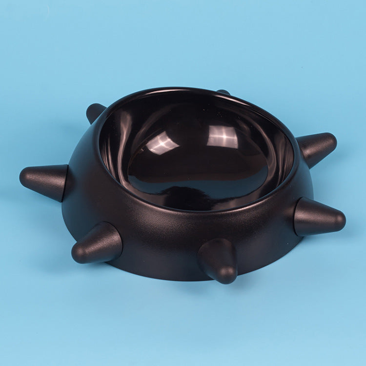 HKM-272659 Durable Anti-Slip Pet Food Bowl in Black and Rose Red - Small and Large Sizes Available