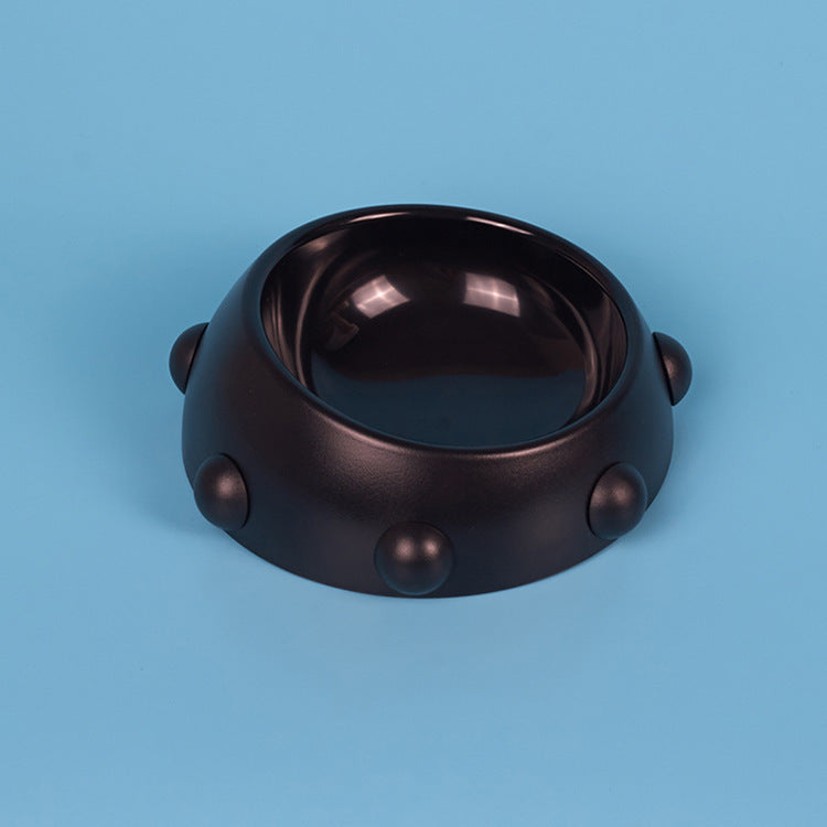 HKM-272659 Durable Anti-Slip Pet Food Bowl in Black and Rose Red - Small and Large Sizes Available