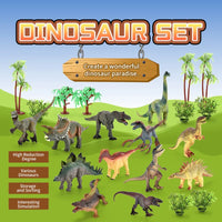 HKM-272723 Dinosaur Play Mat Set with Plastic Activity Figures for Indoor Family Fun, Suitable for Ages 2 to 4
