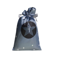 HKM-273107 Christmas Satin Cloth Drawstring Gift Bag Set - Multiple Colors Available (10x15cm)