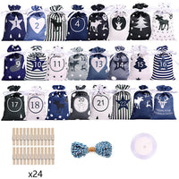 HKM-273107 Christmas Satin Cloth Drawstring Gift Bag Set - Multiple Colors Available (10x15cm)