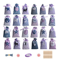 HKM-273107 Christmas Satin Cloth Drawstring Gift Bag Set - Multiple Colors Available (10x15cm)