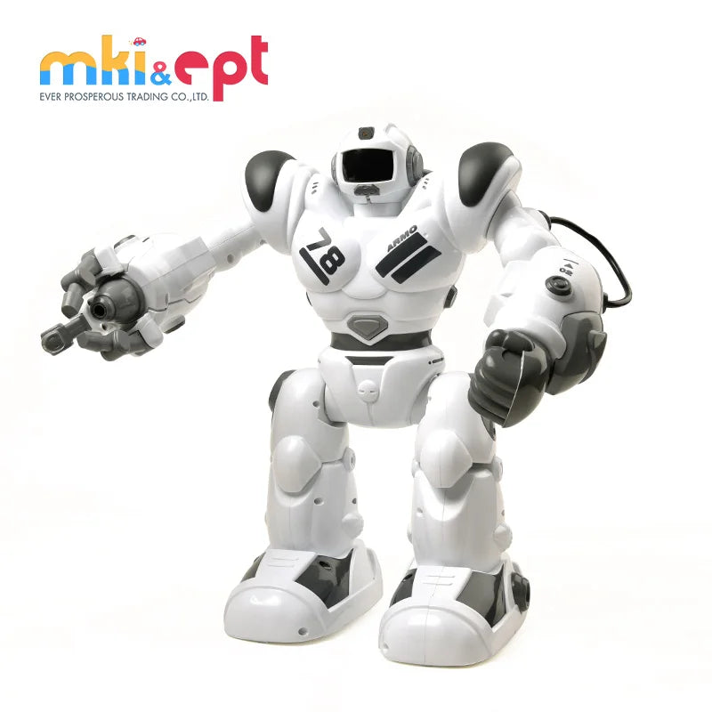HKM-273107 Intelligent Interactive Remote Control Humanoid Robot for Kids Ages 2-13 with Lights and Sounds