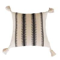 HKM-273107 Misty Forest Big Spike Square and Waist Pillow Collection in Black and Off-White