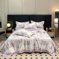 HKM-273299 Cool Washed Ice Silk Summer Blanket Set with Sheets and Pillowcases - Two Sizes Available