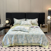 HKM-273299 Cool Washed Ice Silk Summer Blanket Set with Sheets and Pillowcases - Two Sizes Available