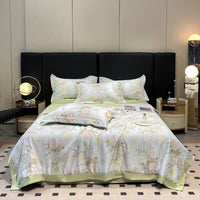 HKM-273299 Cool Washed Ice Silk Summer Blanket Set with Sheets and Pillowcases - Two Sizes Available