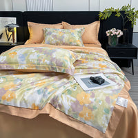 HKM-273299 Cool Washed Ice Silk Summer Blanket Set with Sheets and Pillowcases - Two Sizes Available
