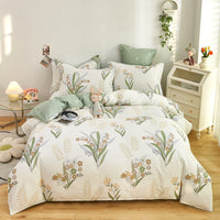 HKM-273299 Cotton Duvet Cover Set for Students - Cute Animal & Cloud Patterns in Multiple Sizes