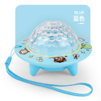 HKM-273299 Luminous 3D Cartoon Starry Sky Flying Saucer Toy for Kids, Ages 2 to 14