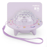 HKM-273299 Luminous 3D Cartoon Starry Sky Flying Saucer Toy for Kids, Ages 2 to 14