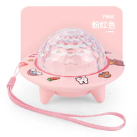 HKM-273299 Luminous 3D Cartoon Starry Sky Flying Saucer Toy for Kids, Ages 2 to 14