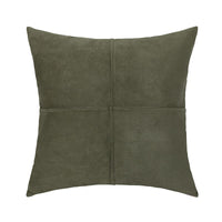 HKM-273363 Retro Cotton Pillowcase in Leopard, Plaid, Yellow Brown, Beige, and Green - 45x45cm