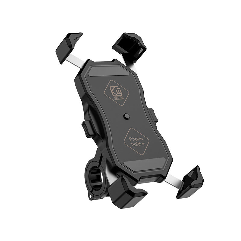 HKM-273363 Universal Motorcycle Phone Holder with USB Buckle and Wireless Charging Capability