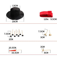 HKM-273427 Snowman Decoration Making Kit with Scarf, Hat, Carrot Nose, and Accessories for Winter Fun