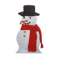 HKM-273427 Snowman Decoration Making Kit with Scarf, Hat, Carrot Nose, and Accessories for Winter Fun