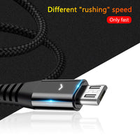 HKM-273491 Durable Nylon Braided Fast Charging Data Cable for Apple, Android, and Type-C Devices - 30 cm Length