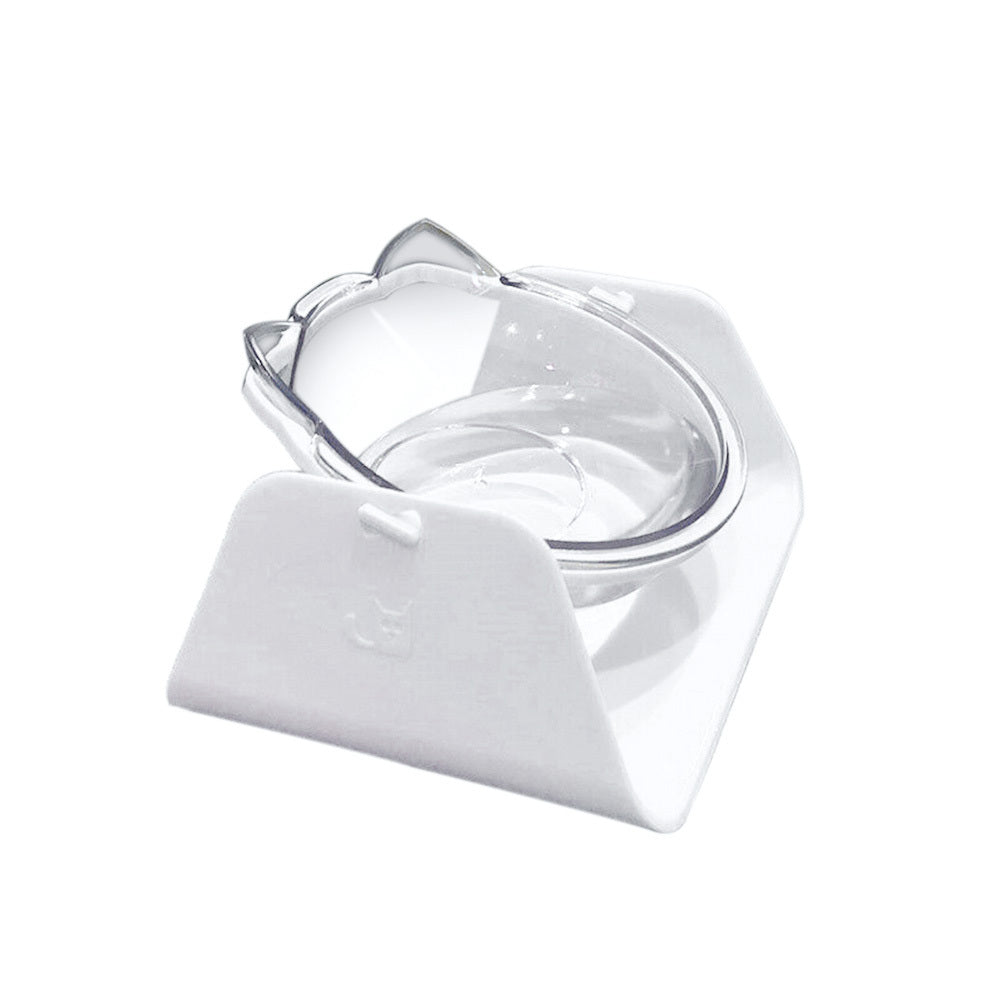 HKM-273811 Adjustable 15-Degree Cat Bowl Made of Durable Plastic for Comfortable Eating and Drinking