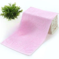 HKM-273875 Bamboo Fiber Towel in Sky Blue, Pink, and Light Yellow - 50x25 cm