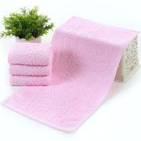 HKM-273875 Bamboo Fiber Towel in Sky Blue, Pink, and Light Yellow - 50x25 cm