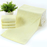 HKM-273875 Bamboo Fiber Towel in Sky Blue, Pink, and Light Yellow - 50x25 cm