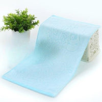 HKM-273875 Bamboo Fiber Towel in Sky Blue, Pink, and Light Yellow - 50x25 cm