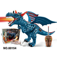 HKM-273875 Remote Control Fire-Breathing Walking Dinosaur with Sound and Light Effects for Kids