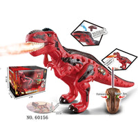 HKM-273875 Remote Control Fire-Breathing Walking Dinosaur with Sound and Light Effects for Kids