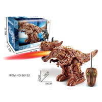 HKM-273875 Remote Control Fire-Breathing Walking Dinosaur with Sound and Light Effects for Kids